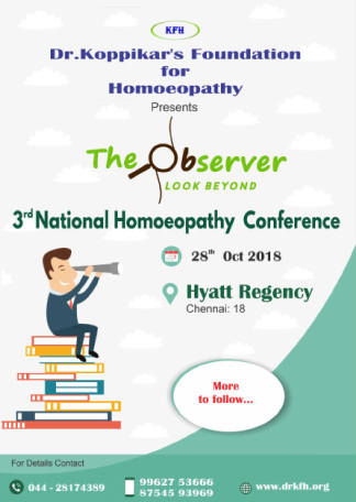 Image result for Third national Homoeopathy Conference by Koppikarâ€™s Foundation at Chennai